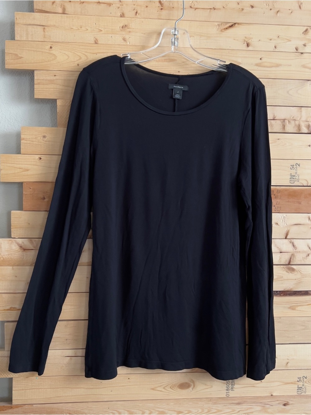 Halogen Women’s Bundle White & Black Stretch Long Sleeve Basic Shirt Top size XL - Picture 6 of 11